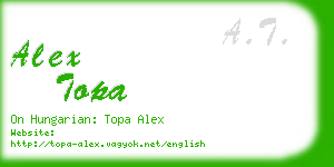 alex topa business card